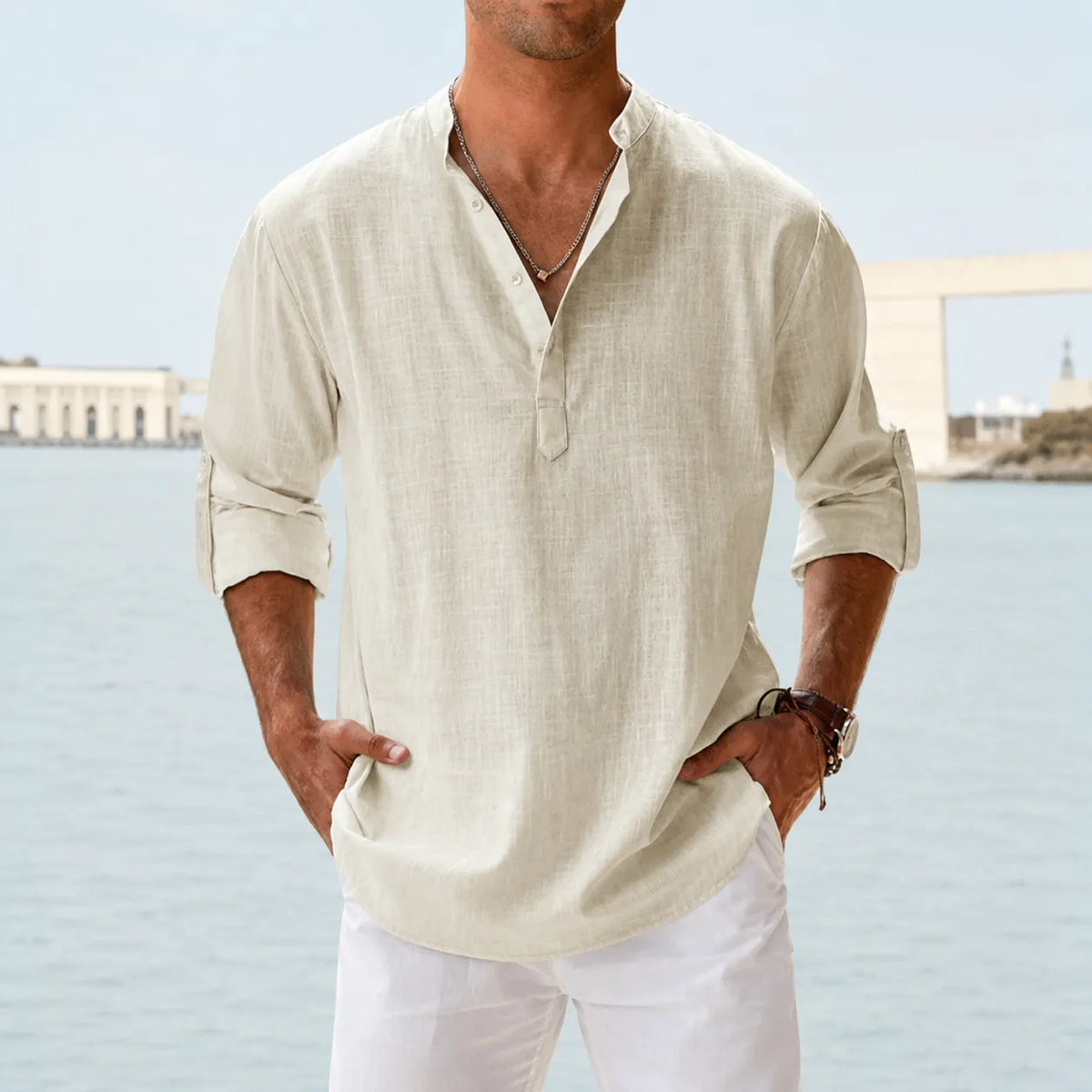 Sommerfeld | Men’s Premium Coastal Popover Shirt