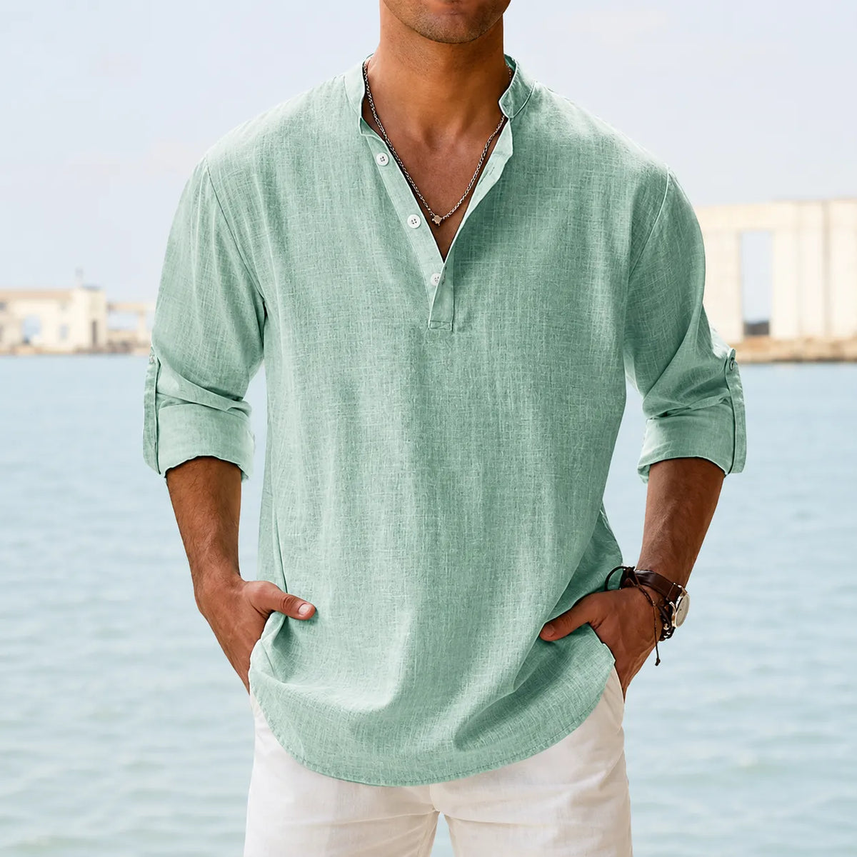 Sommerfeld | Men’s Premium Coastal Popover Shirt