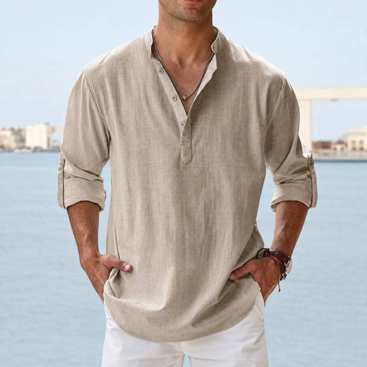 Sommerfeld | Men’s Premium Coastal Popover Shirt