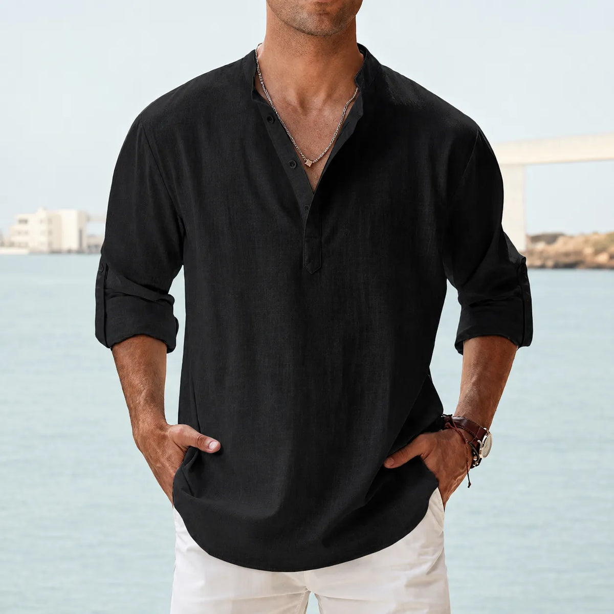 Sommerfeld | Men’s Premium Coastal Popover Shirt